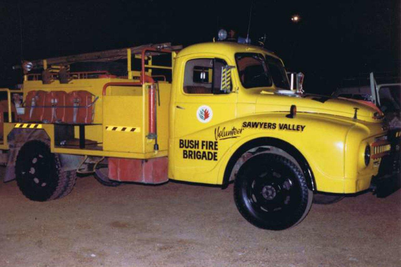 Sawyers Valley fire truck X-Ray Sierra, circa 1982